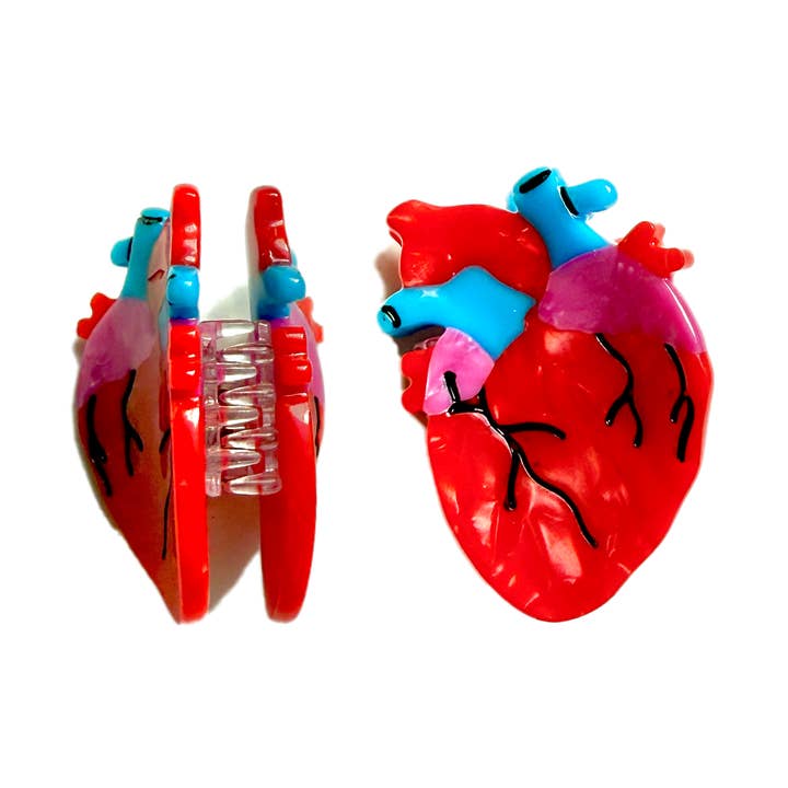 Anatomical Heart Mini Claws (2-pack) for wholesale by COLETTE BERNARD