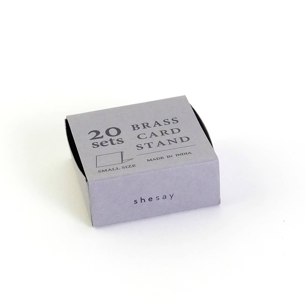 shesay - Wholesale Place Card / Place Holder - Brass Card Narrow Stand - Set of 20 Card Holders6