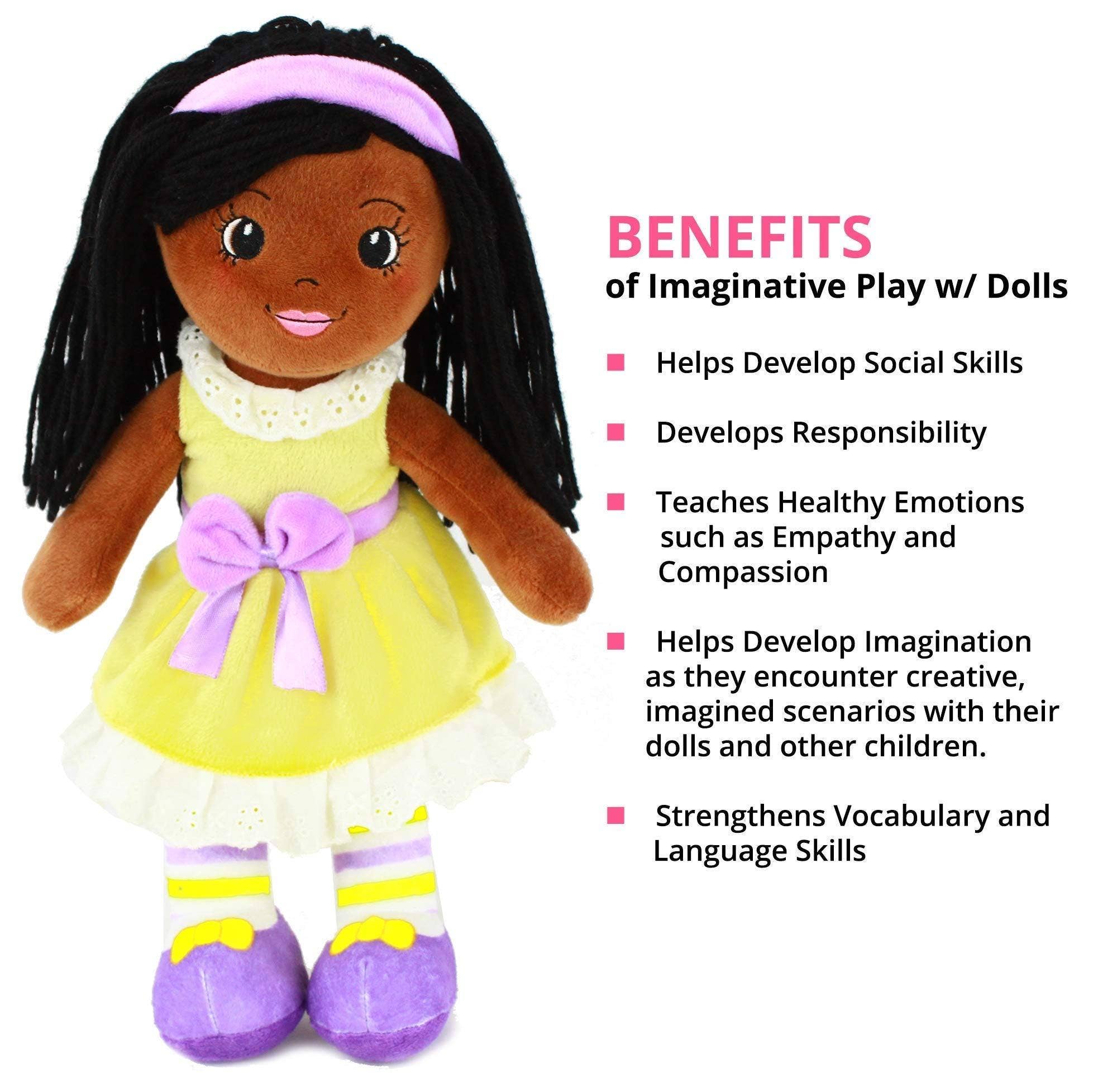 OrangeOnions - Wholesale Doll - Kids - 14" Rag Doll Kaylie Playtime By Eimmie2