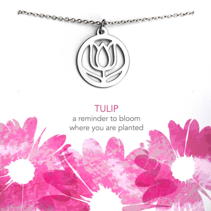 Tulip Necklace for wholesale by Melissa Lew