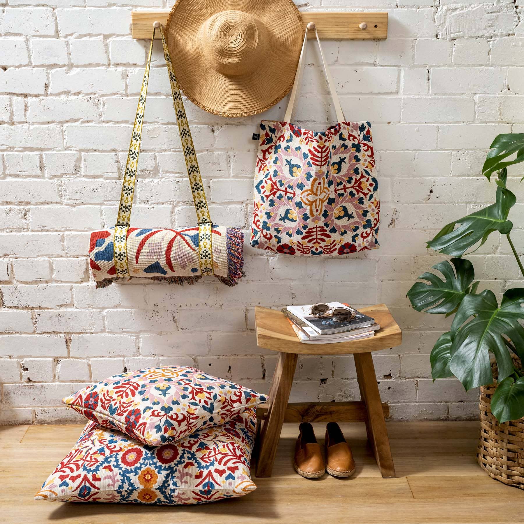 HENDEER - Vendita all'ingrosso Plaid - Tappeto/Telo da picnic intrecciato « A Day In The Life »6