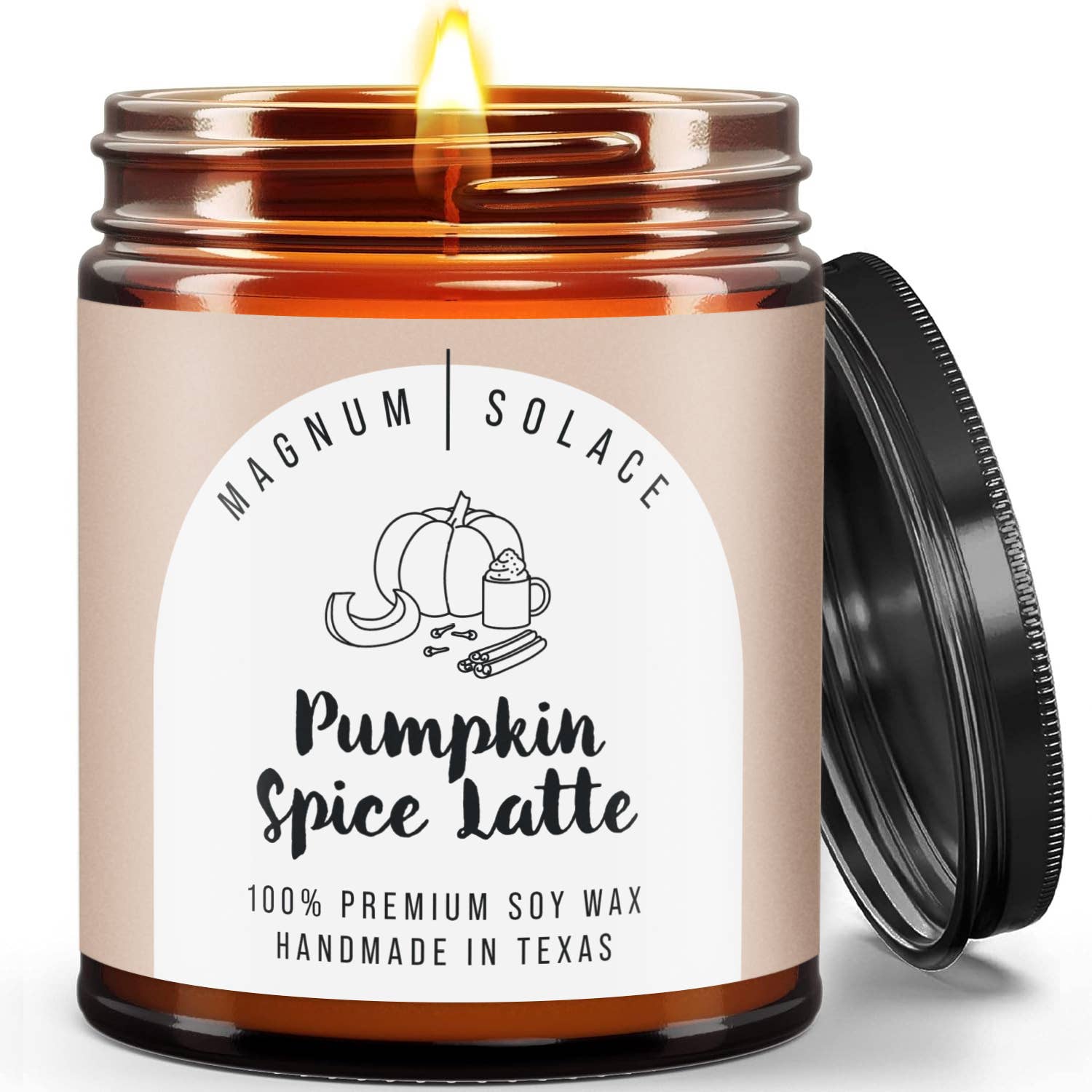 Magnum Solace - Wholesale Jar/Filled Candle - Fall & Christmas Holiday Candles - 100% Premium Soy Wax3