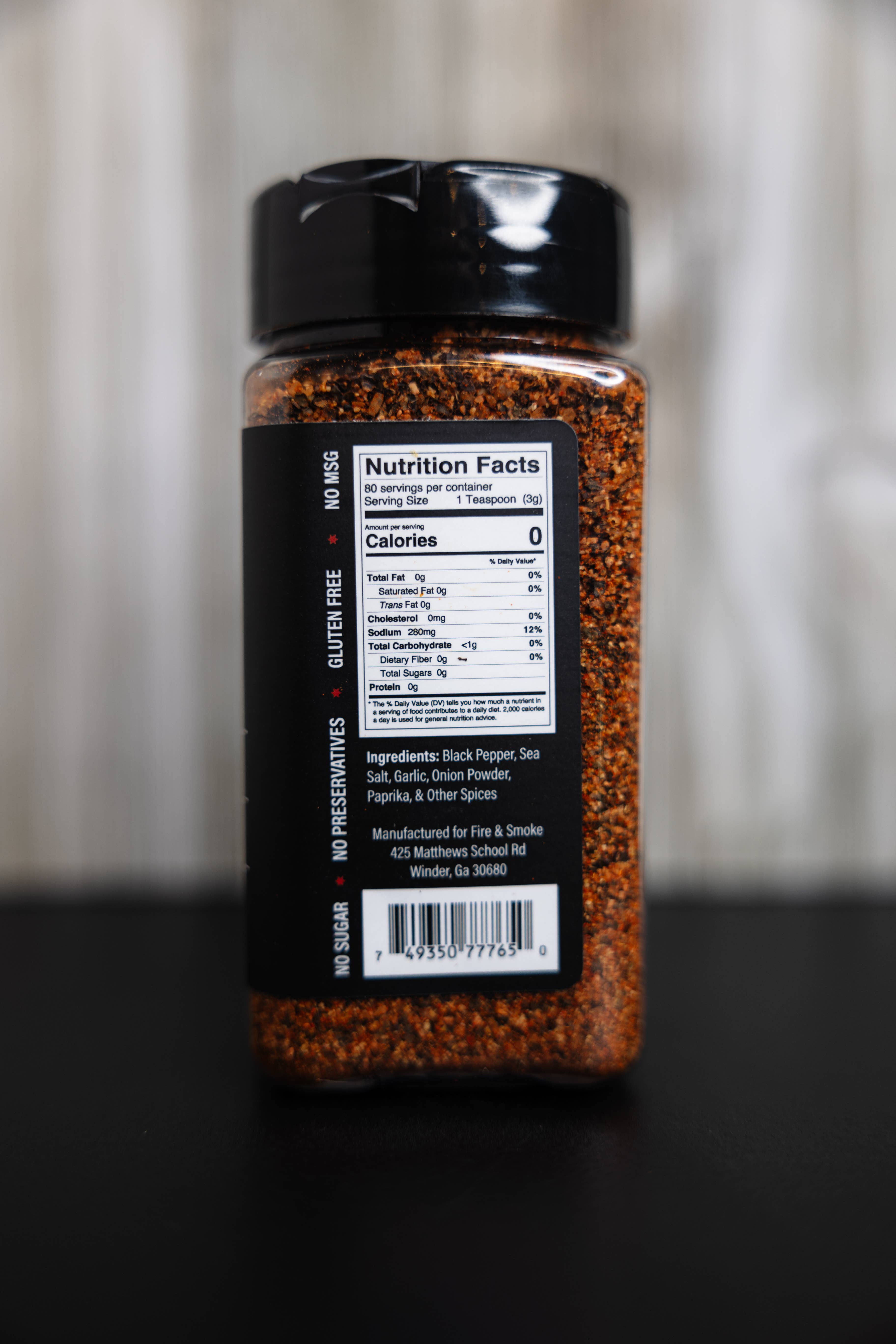 Fire & Smoke BBQ Company - Wholesale Rub - Windy City1