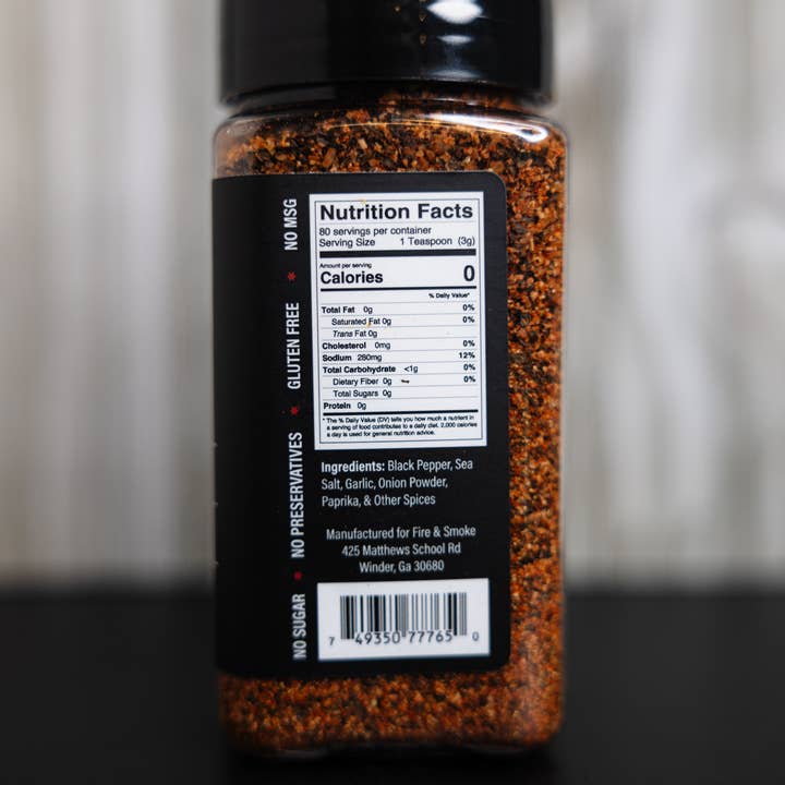 Fire & Smoke BBQ Company - Wholesale Rub - Windy City1