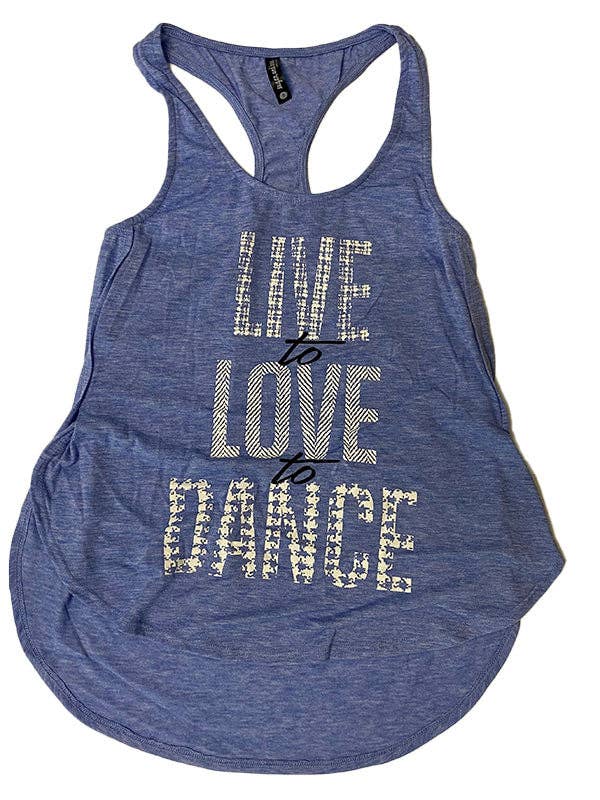 Live to Love Petal Racerback por atacado de Sugar And Bruno