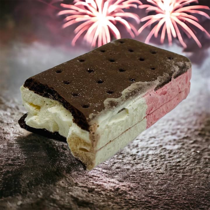 TEDCO Toys - Wholesale Ice Cream/Sorbet - LuvyDuvy Freeze Dried Neapolitan Ice Cream Sandwich