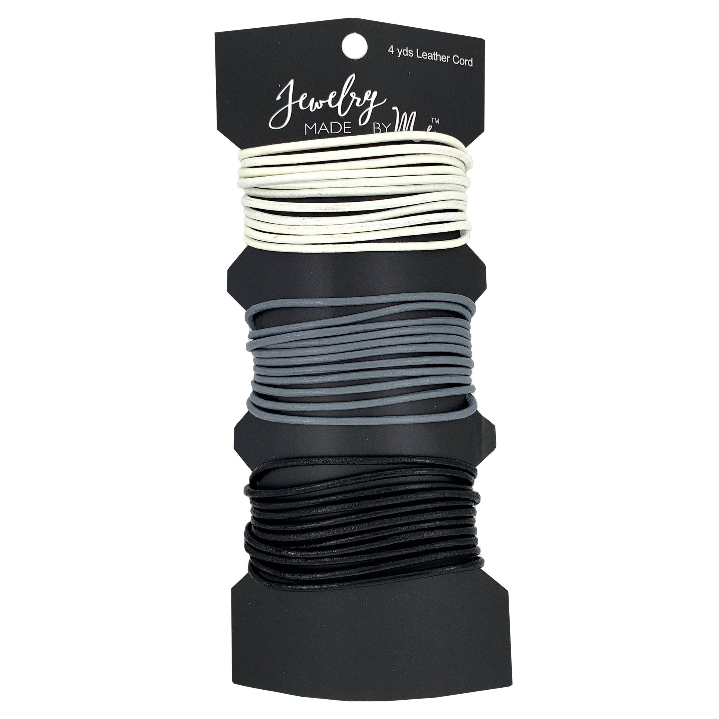 Jewelry Made by Me - Wholesale DIY Craft Kit - Rounded Leather Cording 2mm2