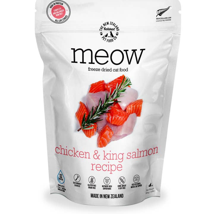 The New Zealand Natural Pet Food Co - Wholesale Pet Food - Cat - Meow Chicken & King Salmon Freeze Dried Cat Food6