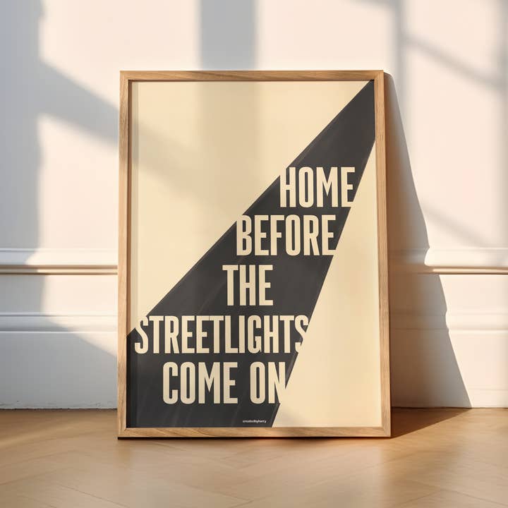 Thuis voordat de straatlantaarns aangaan Print voor wholesale door Createdbyharry