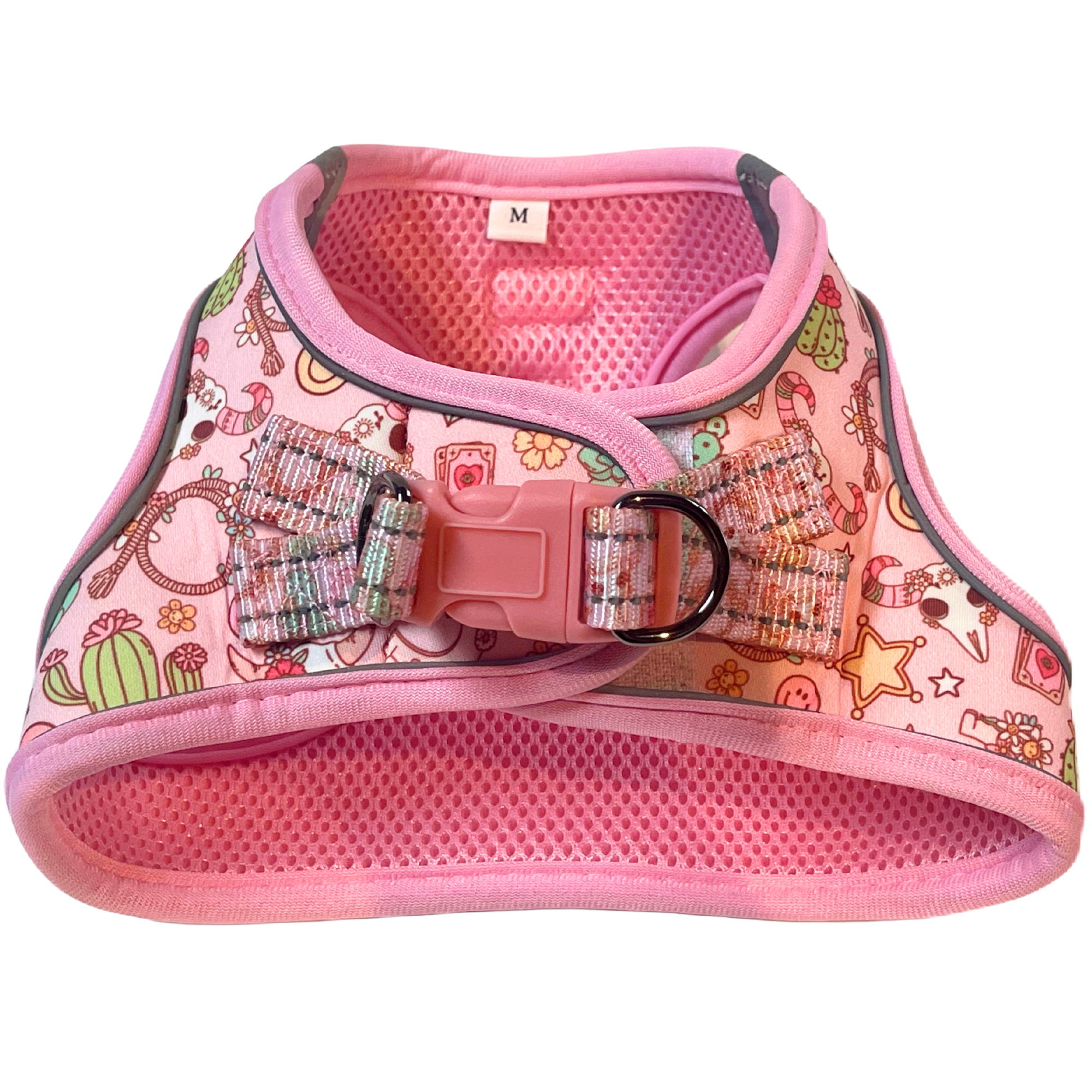 Very Vintage Designs - Wholesale Pet Harness - Dog - Western Cactus Dog Harness – No Pull Vest for Small Dogs1