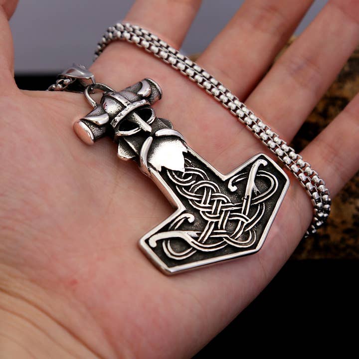 Gemcohub - Vente Colliers à pendentif - Collier en forme de marteau de Thor vintage de style viking3