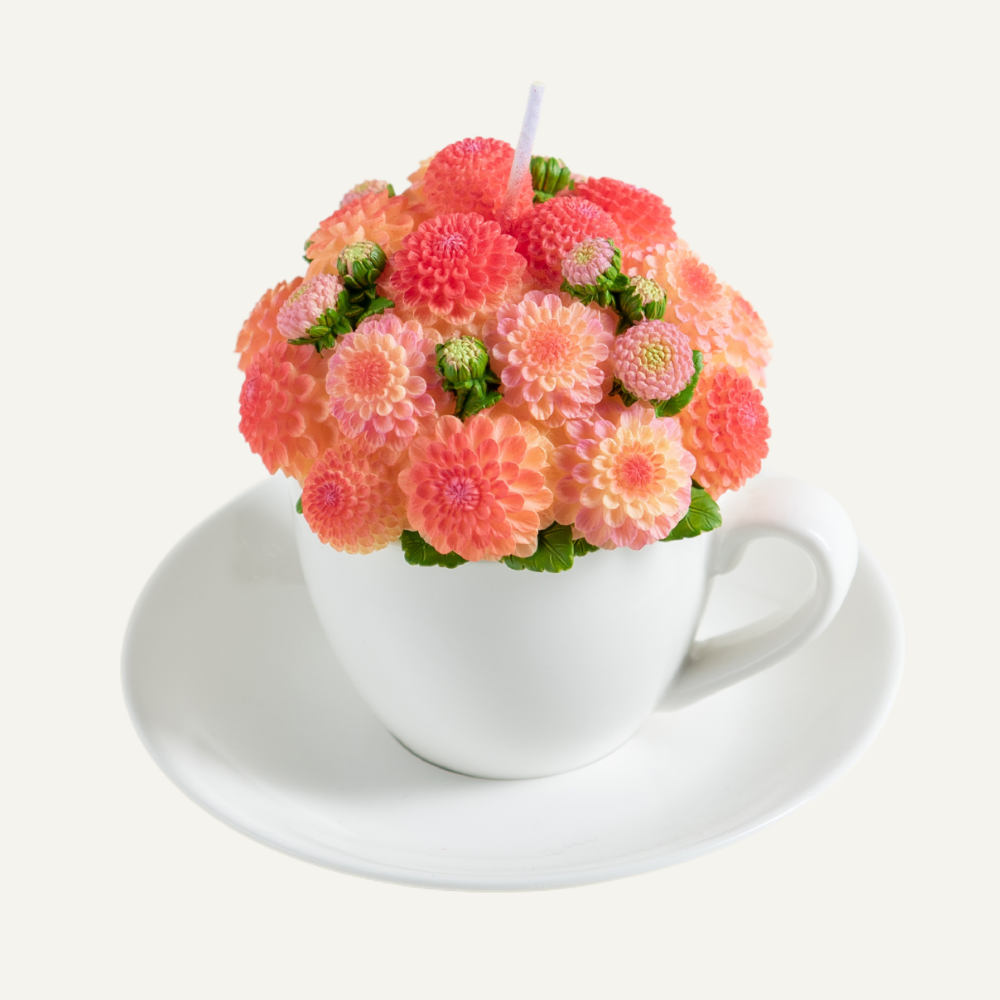 Southlake Gifts Canada - Wholesale Novelty Candle - Dahlia Candle Bouquet - Orange5
