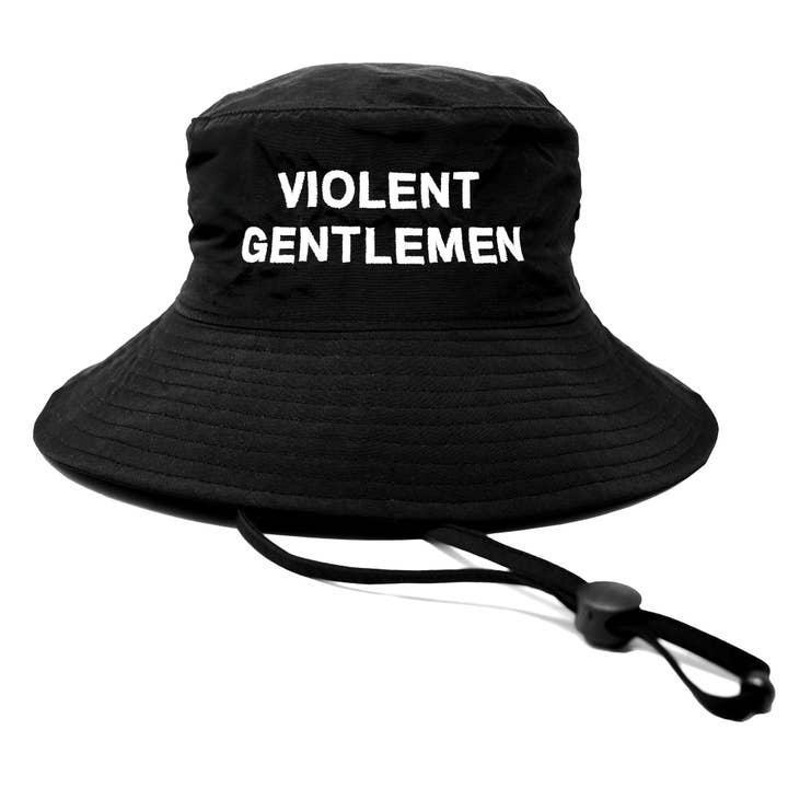 Black Lemmy Wide Brim Bucket Hat for wholesale on Faire