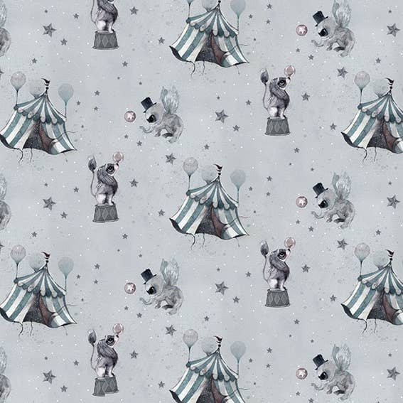 Mrs Mighetto – wholesale Wallpaper – CIRCUS MIGHETTO, BLUE GREY