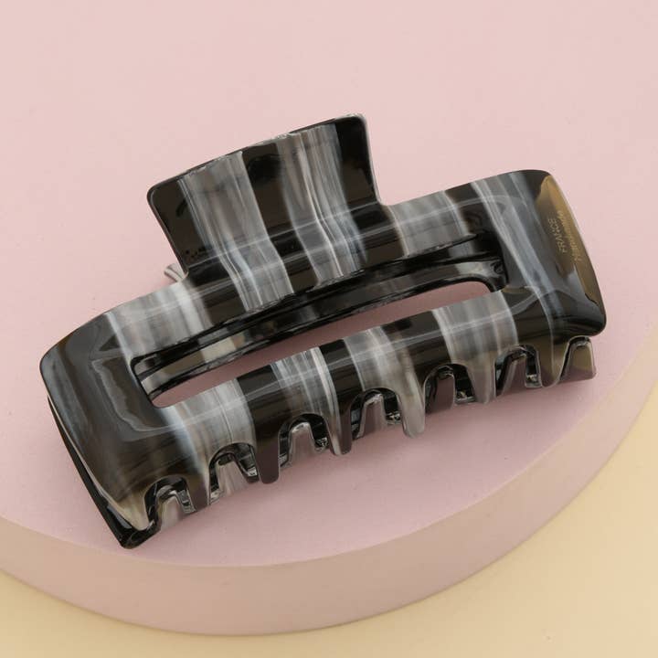 JOIA ACCESSORIES - Wholesale Hair Clip - Women's - RECTANGLE HAIR CLAW JAW CLIP, LVHA 2725