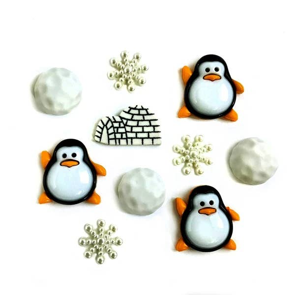 Buttons Galore & More - Wholesale Sewing Button/Snap - Penguin Pals - Buttons Galore and More Craft & Sewing Buttons