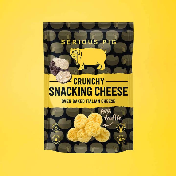 Serious Pig - Wholesale Cheese - Crunchy Snacking Cheese with Truffle (24 x 24g)