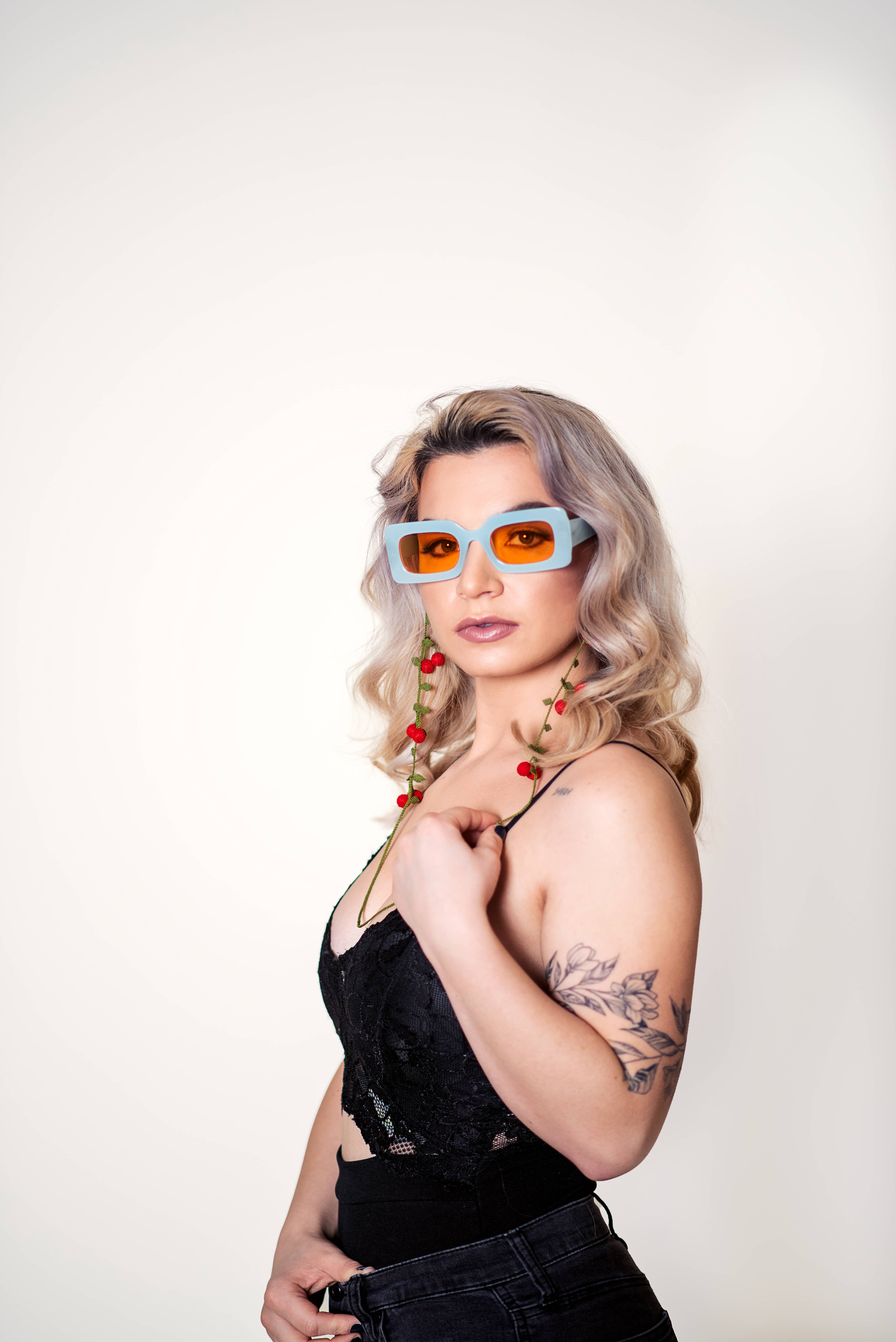 Hemsin Atelier - Wholesale Sunglasses/Eyeglasses Strap - Women's - Cherry Eyeglass Lanyard8