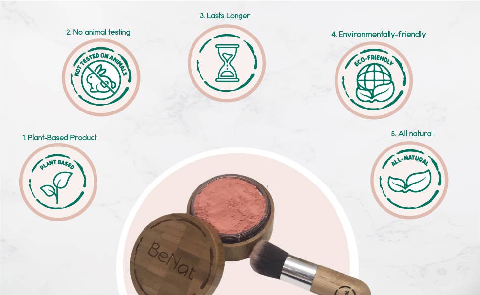 BeNat - Wholesale Blush - Blush Loose Powder6
