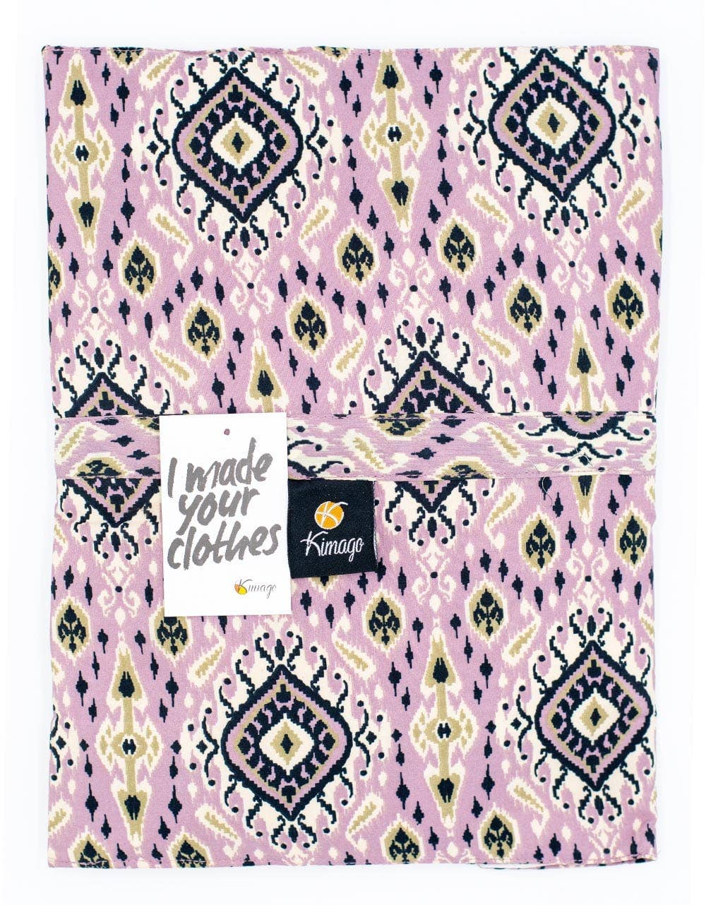 Kimago Look – Conjunto de pijama - Mulher por atacado – Pijamas femininos de seda em duas peças com estampa lilás6