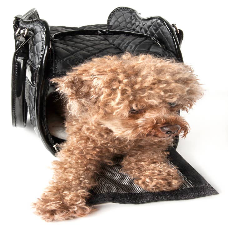 Pet Life Airline Approved Mystique Fashion Pet Carrier - Black