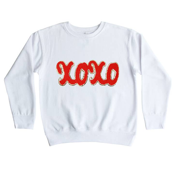 Red XOXO Sweatshirt for wholesale by Sparkle Sisters by Couture Clips