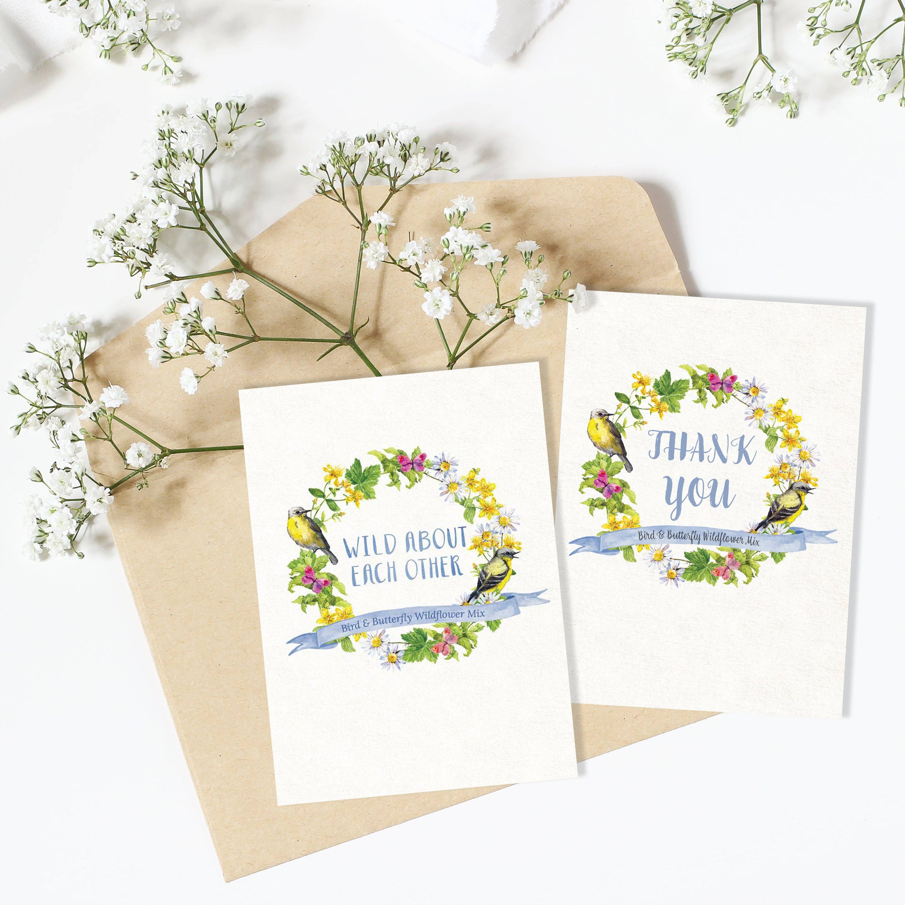 Bentley Seed Co. - Vente Graines de plantes - Fous l'un de l'autre Oiseau & Papillon Fleur Graine Cadeau2