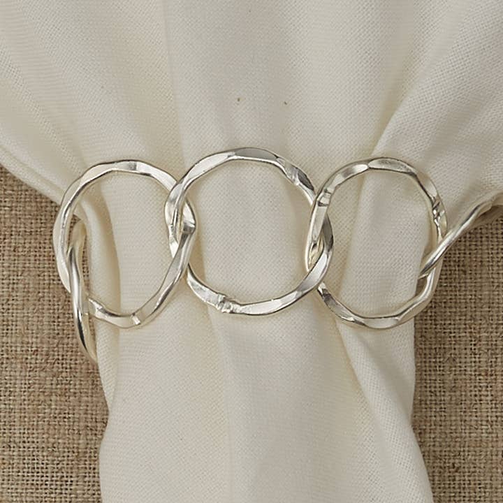 Split P - Wholesale Napkin Ring - Circles Links Napkin Ring0