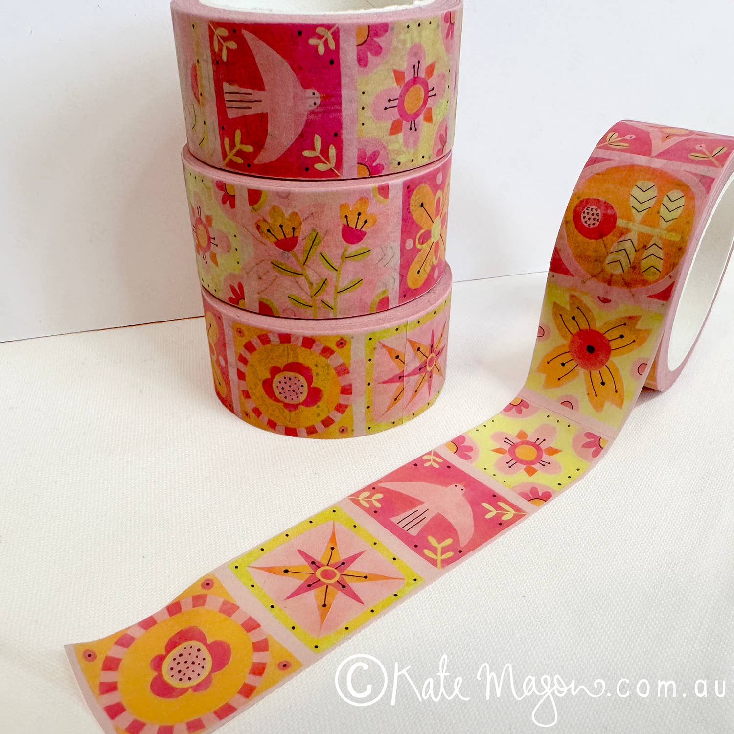 Kate Mason Artist - Wholesale Washi tape - Folk Patchwork WASHI TAPE1