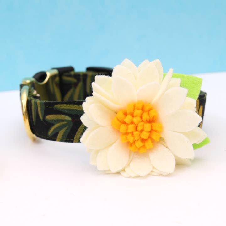 Mimi Green – Großhandel Haustierhalsband – Hund – Lotus-Hundehalsband-Blume (12 Farben!) NEUE FARBEN