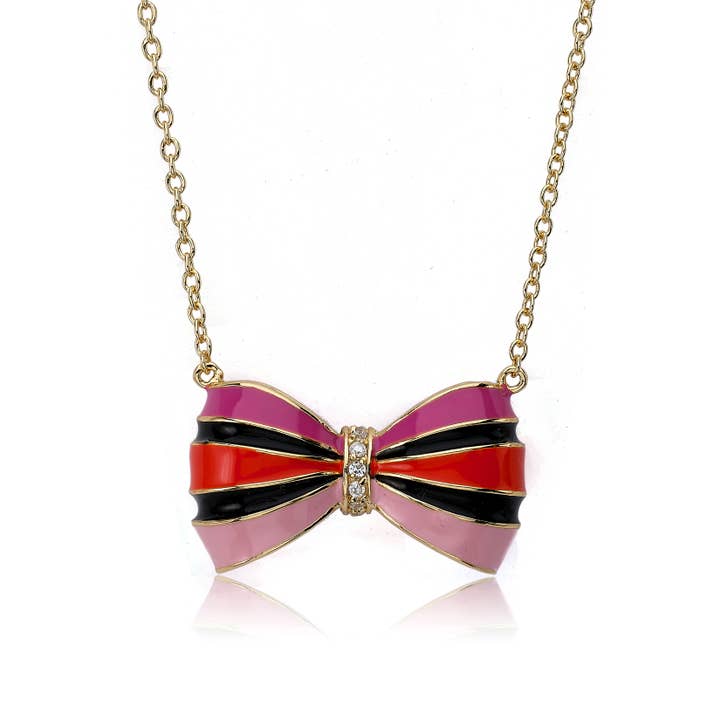 Bow Beautiful Necklace for wholesale by Little Miss Twin Stars