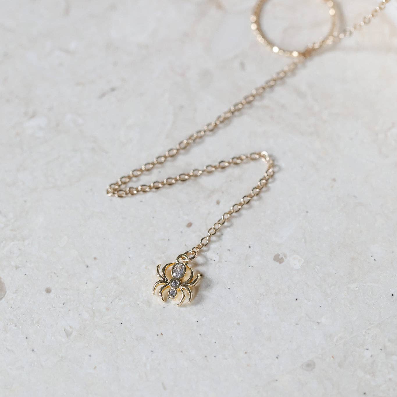 The Gilded Witch - Wholesale Y-Neck/Lariat Necklace - Gossamer Guardian Spider Lariat: Halloween Jewelry4