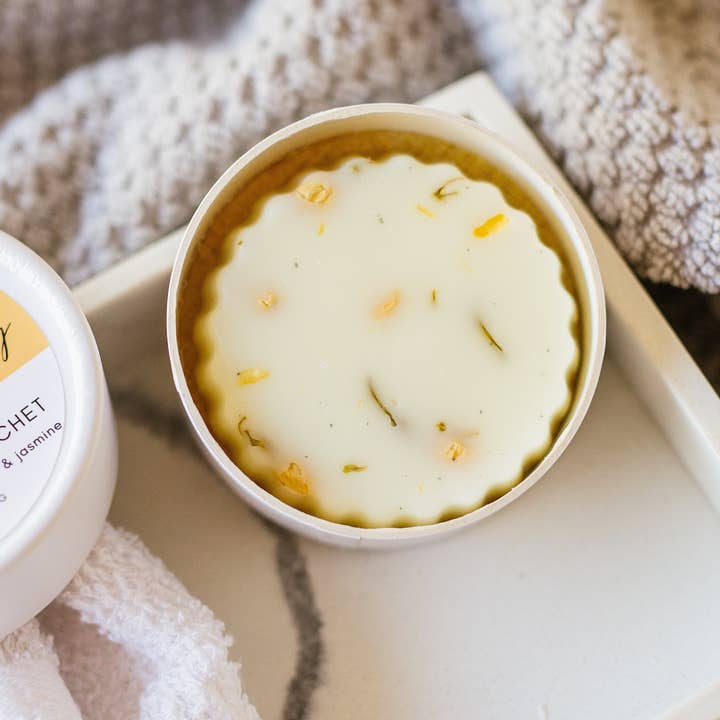 Soy Wax Sachet with Jasmine / Inexpressible Joy for wholesale by seven willows body care co.