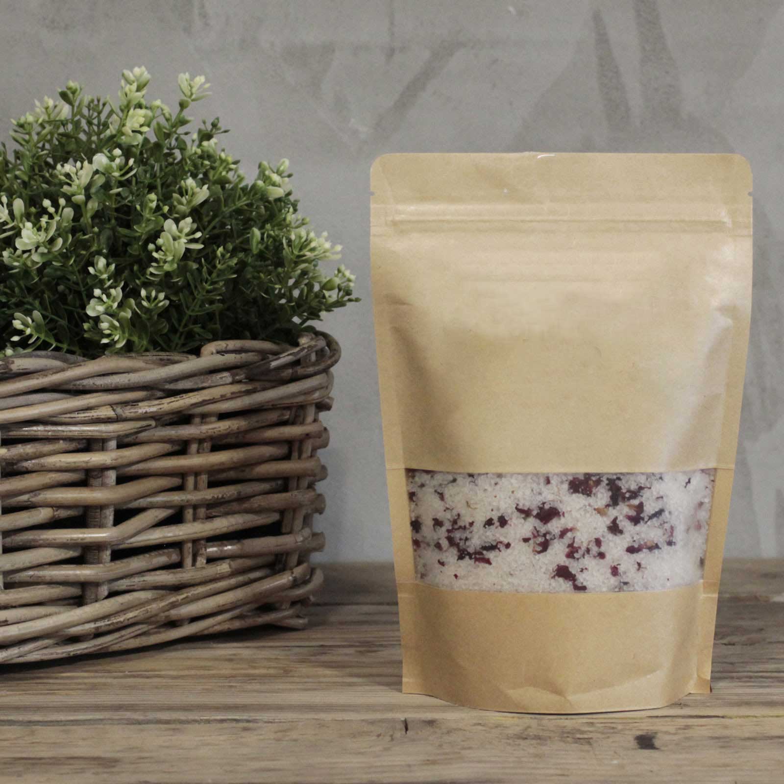 AWGifts Europe - Vente Sel de bain - Lot de 3 sachets de sel de bain de l'Himalaya 500 g - Étiquette blanche6