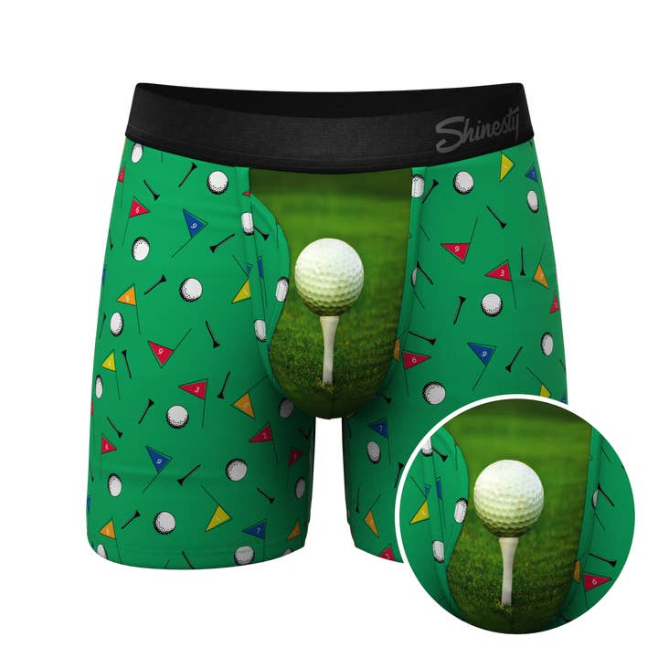 The Front Nine | Golf Ball Hammock® Pouch Underwear With Fly for wholesale by Shinesty, Inc