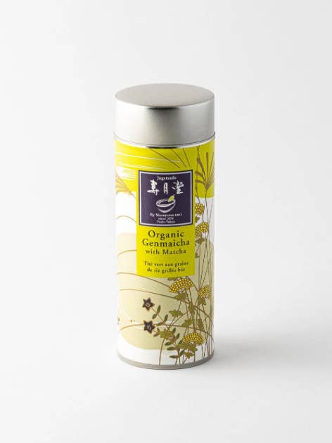 Organic Genmaicha Loose Leaf 50 g Tin for wholesale by Jugetsudo USA
