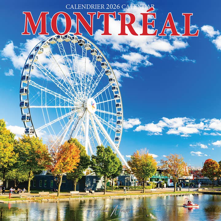 2026 Montreal Large Wall Calendar (French/English) for wholesale by Lens make a picture