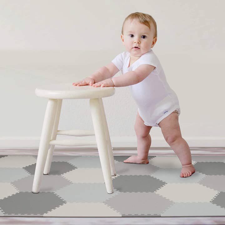 Baby Brielle - Wholesale Play Mat - Kids & Baby - Interlocking Hexagon Foam Tile Activity Mat9
