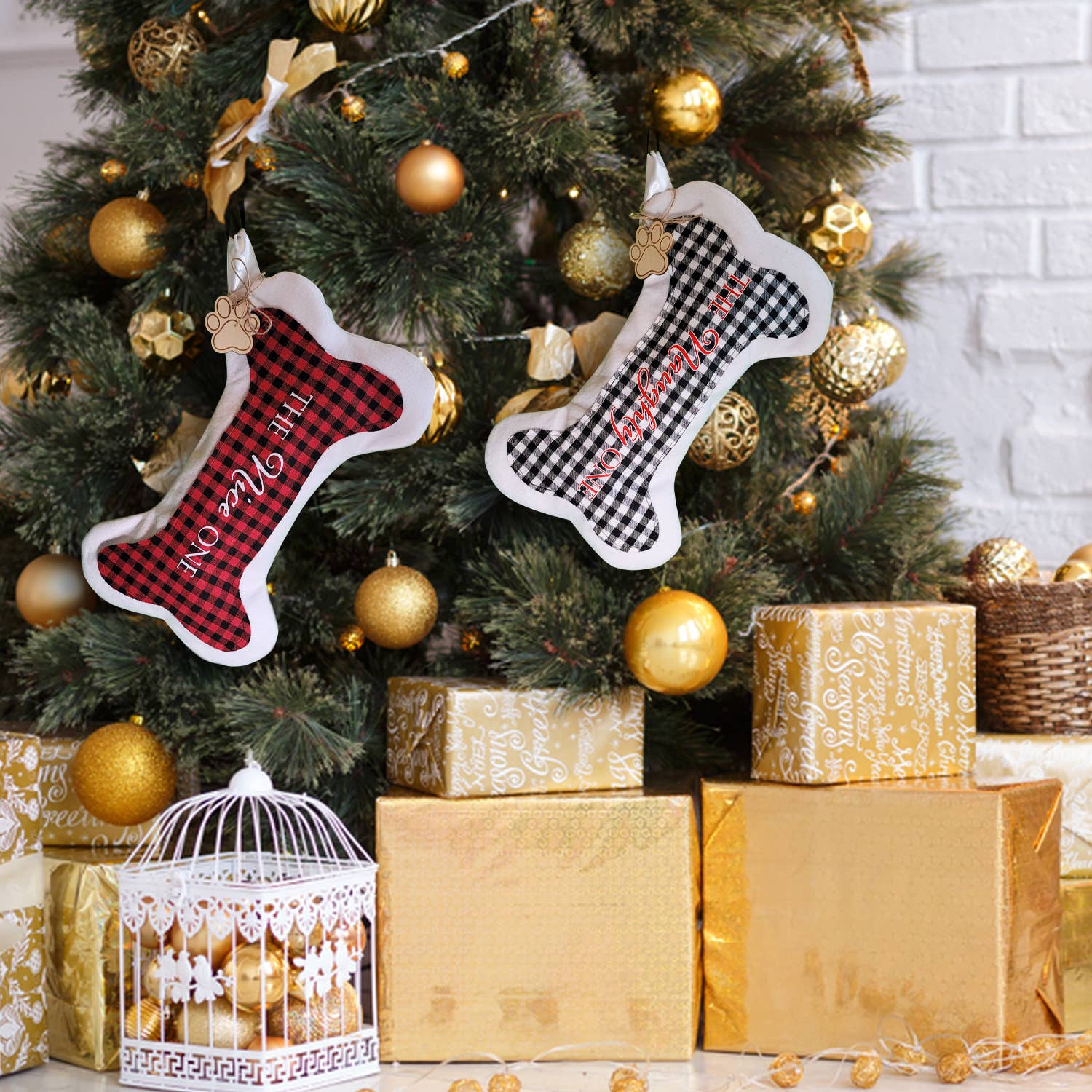 Cappy&Luna Creations LLC – wholesale Juldekoration – Hund Jul Strumpor3