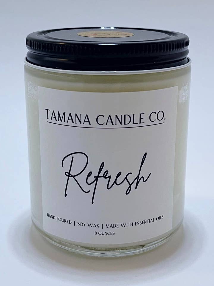 Refresh 8oz for wholesale by Tamana Candle Co.