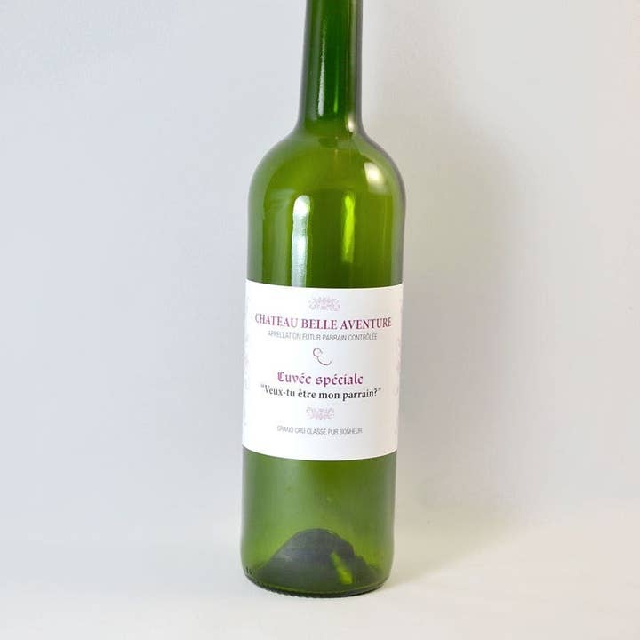 La vie en magenta - Vente Textes pour étiquette cadeau - Etiquette bouteille de vin Grand-mère
