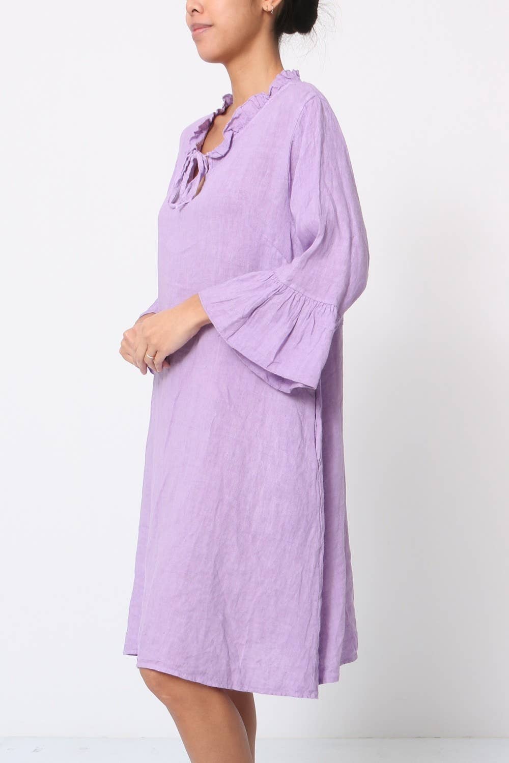 LÉA & LUC - Wholesale Dress - Women's - Short dress in 100% linen REF.134425