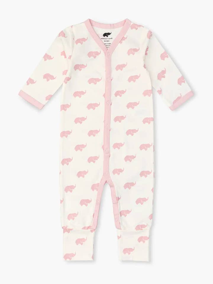 On the Go One-Piece_Pink Elephant for wholesale by Monica + Andy