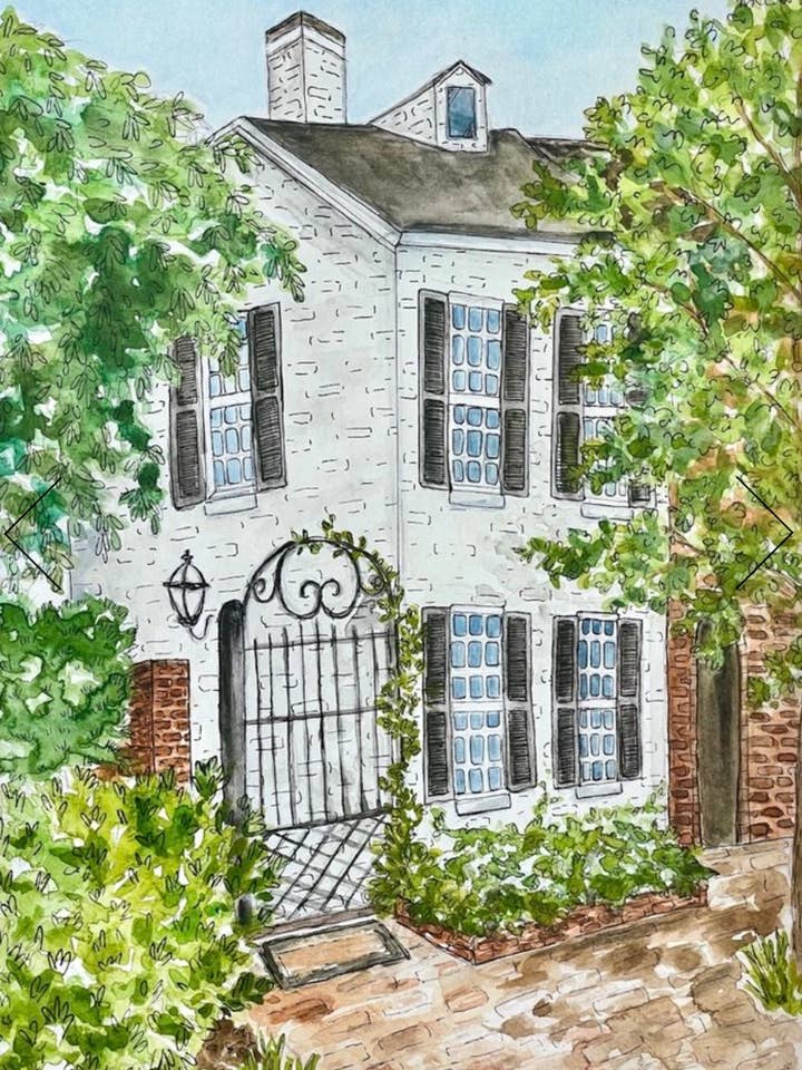 Garden Home, Alexandria Fine Art Print pour la vente par Made by Caylea