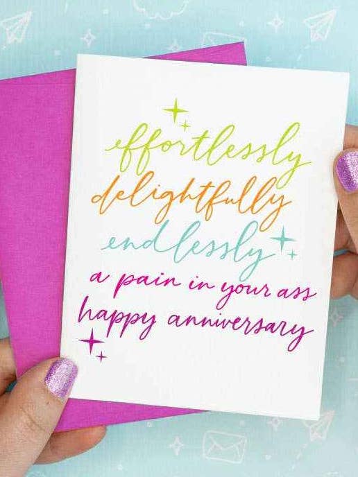Tarjeta de Felicitación de Aniversario Dolor en el Trasero para venta al por mayor de Cedar Witch Goods