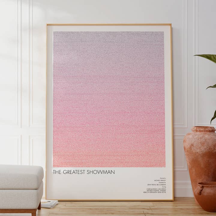 Locandina del film The Greatest Showman per la vendita all'ingrosso da parte di Fade Out Prints