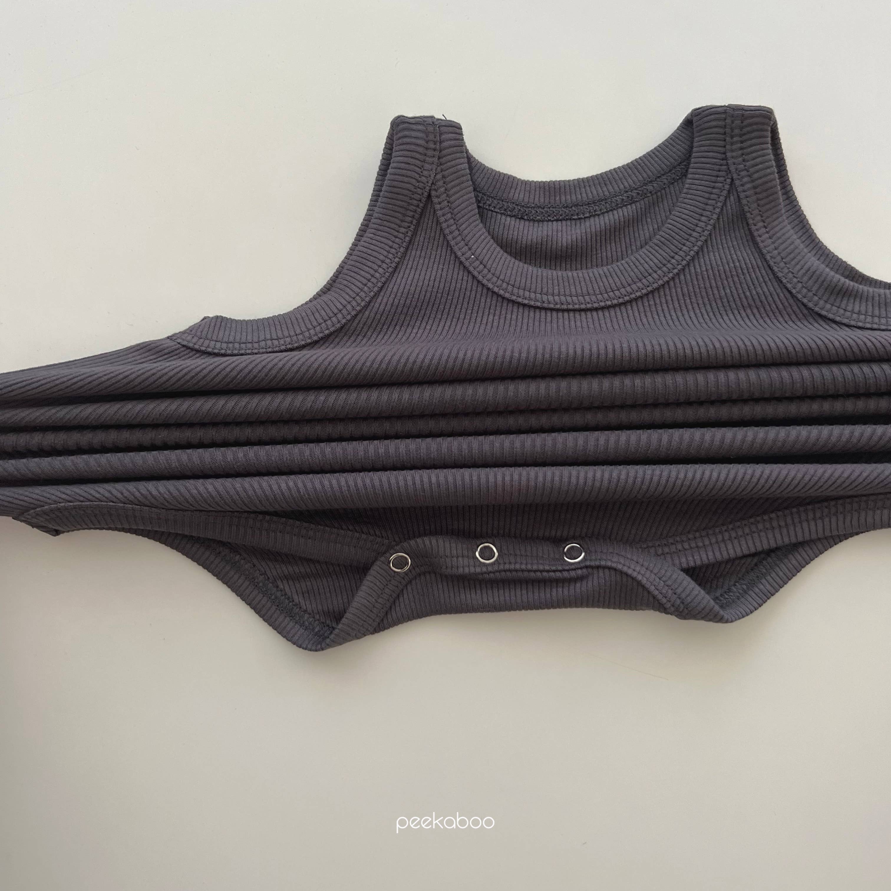 peekaboo - Vente Body (sans pieds) – bébé - Body bébé en coton côtelé sans manches | Body débardeur bébé10