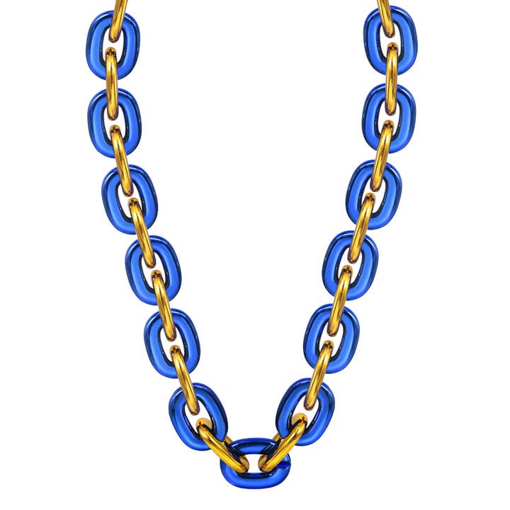 Simran International - Wholesale Link & Chain Necklace - Jumbo Fan Chain Necklace5