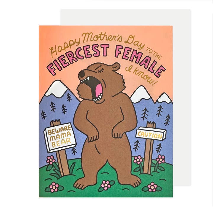 Fiercest Female Mother's Day Card for wholesale by The Social Type