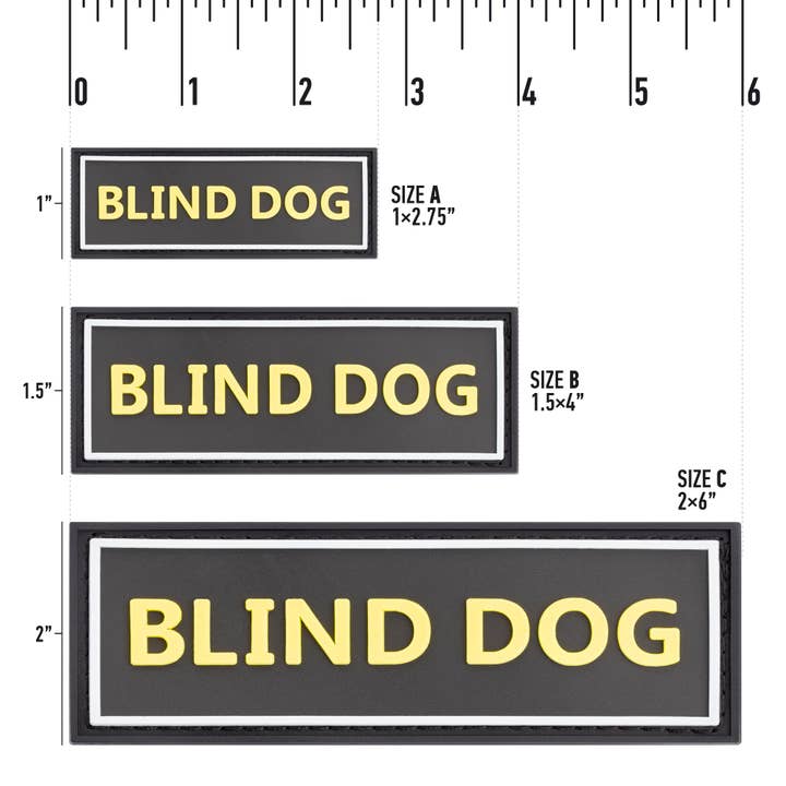 Dogline - Wholesale Pet Harness - Dog - Dogline Blind Dog 3D Rubber Patches